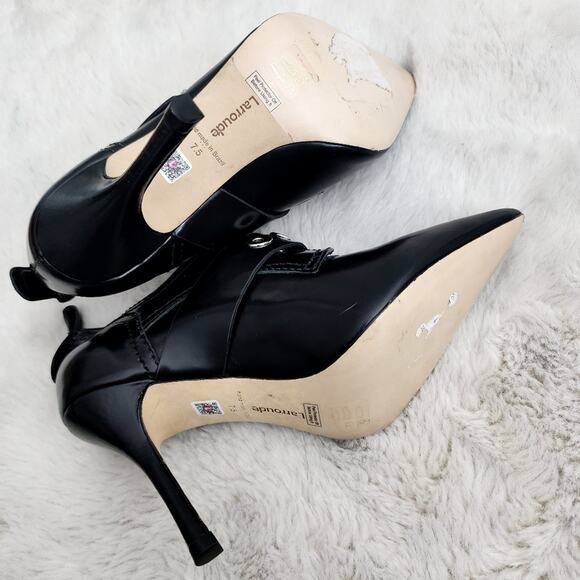 NEW Larroude Stewart Buckle Point Toe Ankle Bootie - Picture 8 of 13